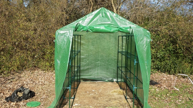 Front of Portable Greenhouse